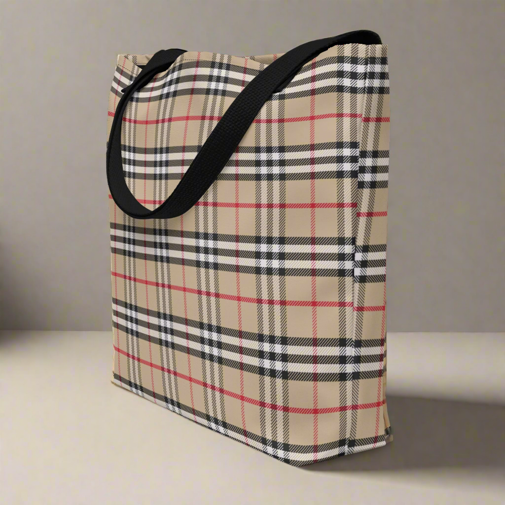 London Check Tote Bag