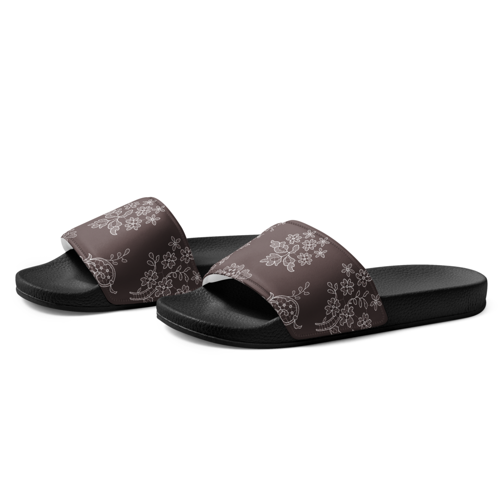 Auburn Slides with black sole