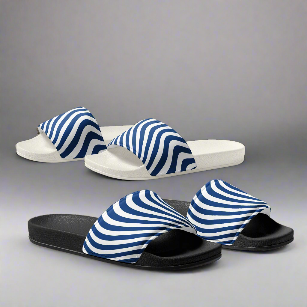 Avid London Blue Wave - Women's Sliders (Black & White)