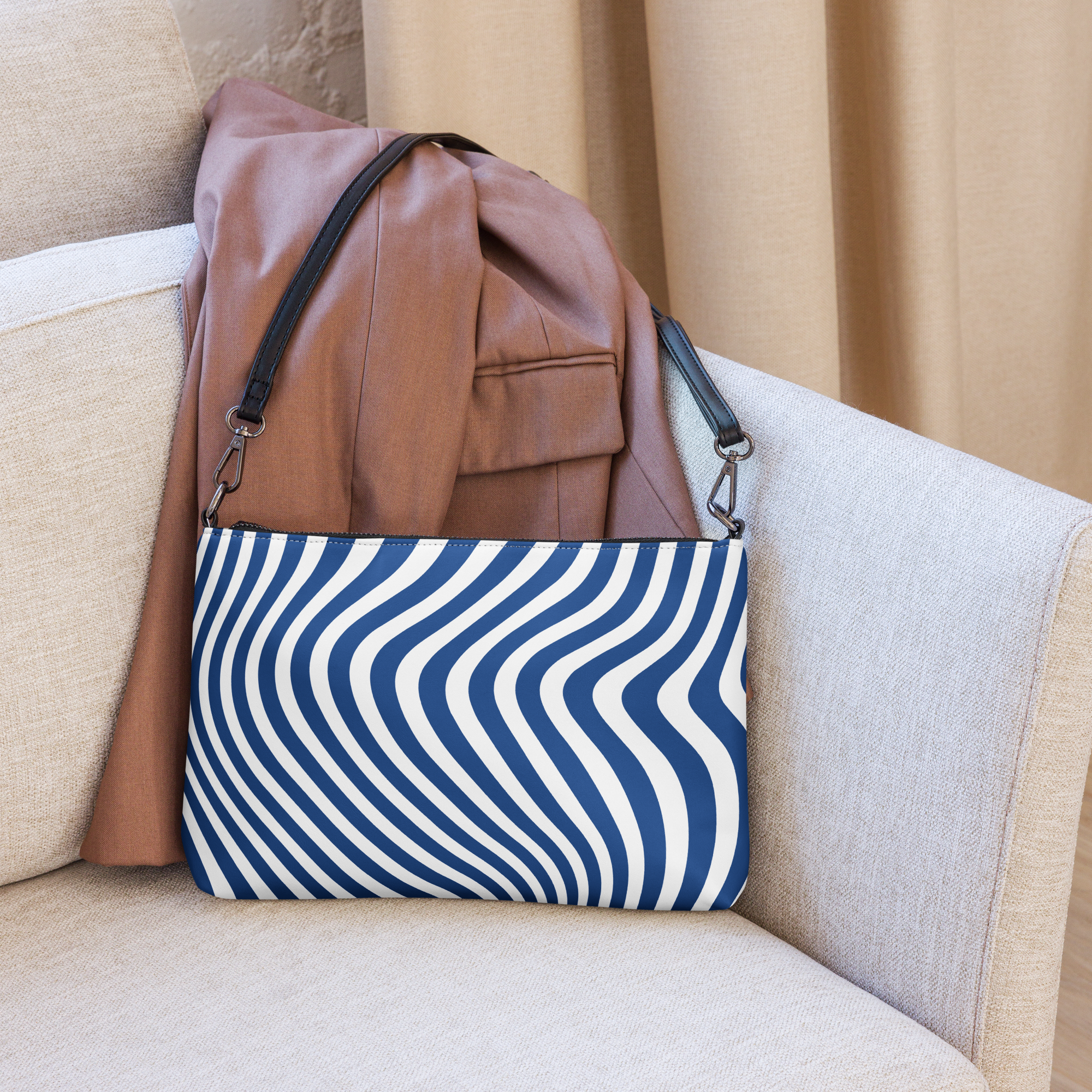 Avid London Blue Wave Crossbody Bag