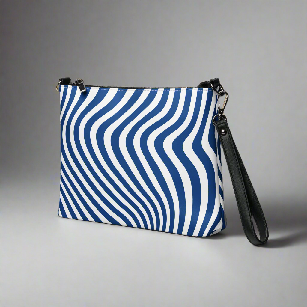 Avid London Blue Wave Crossbody Bag (Wrist Strap)