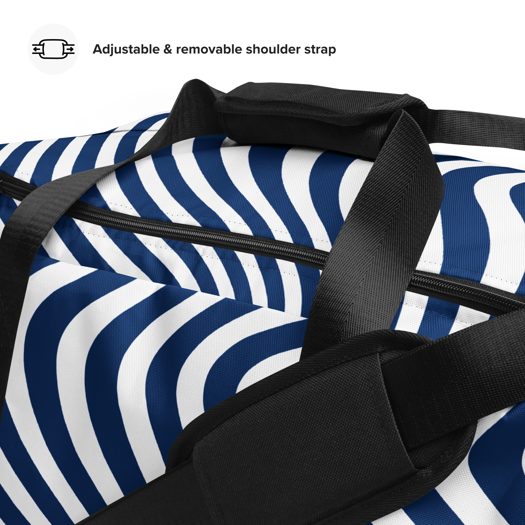 Avid London Blue Wave Duffle Bag (Handle and Strap)