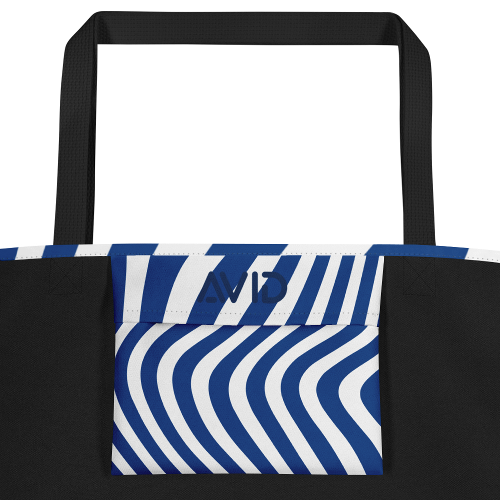 Avid London Blue Wave Large Tote Bag (Inside Pocket)