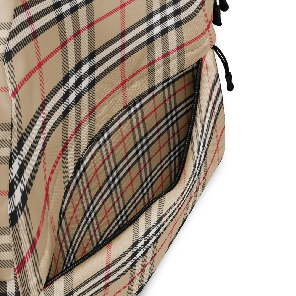 London Check backpack Pocket