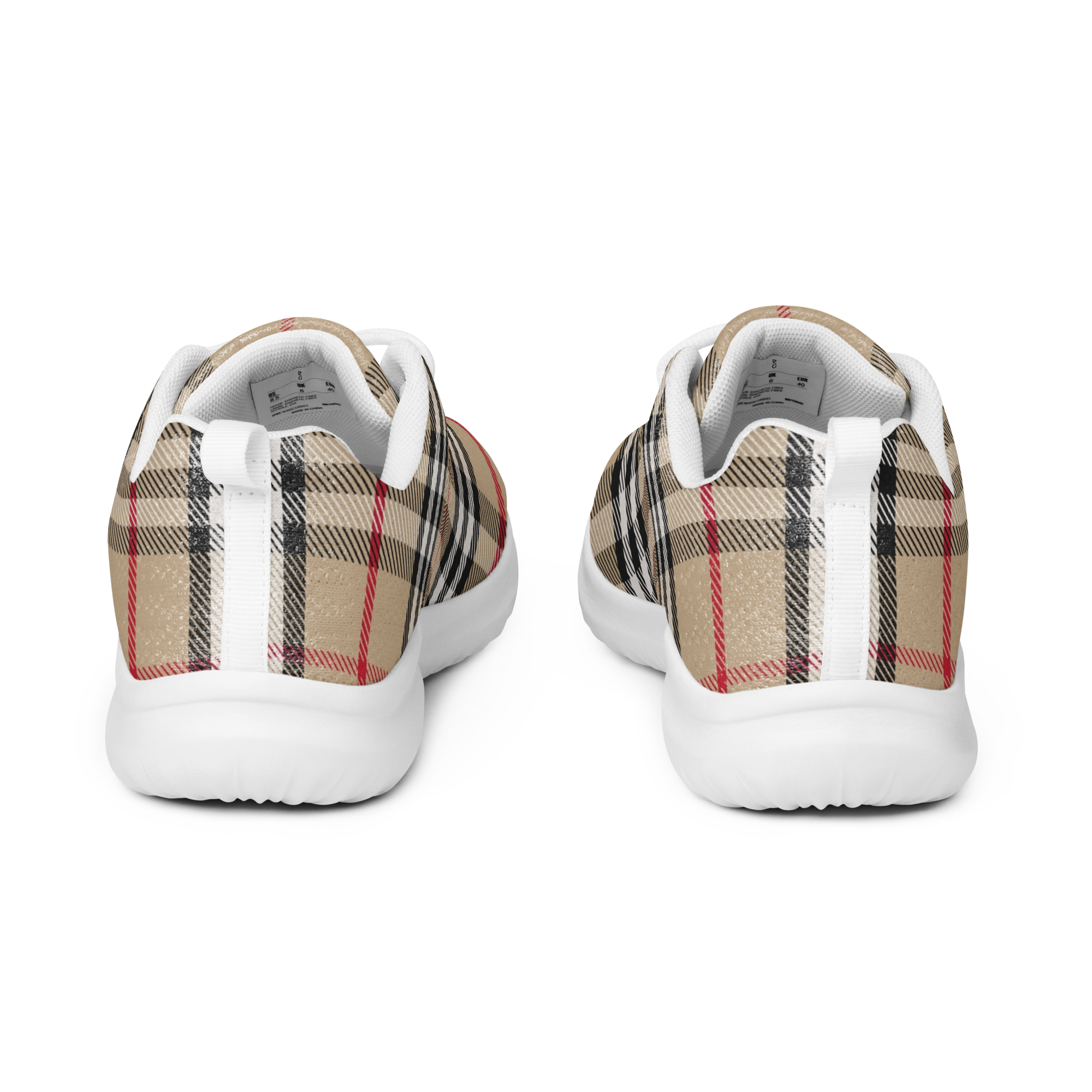 Avid London Burb_womens_athletic_shoe in white (back)