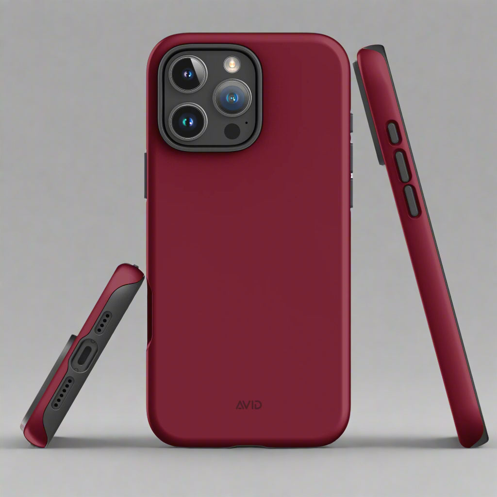 Avid London Burgundy iphone Tough Case