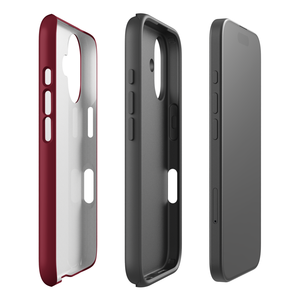 Avid London Burgundy iphone Tough Case