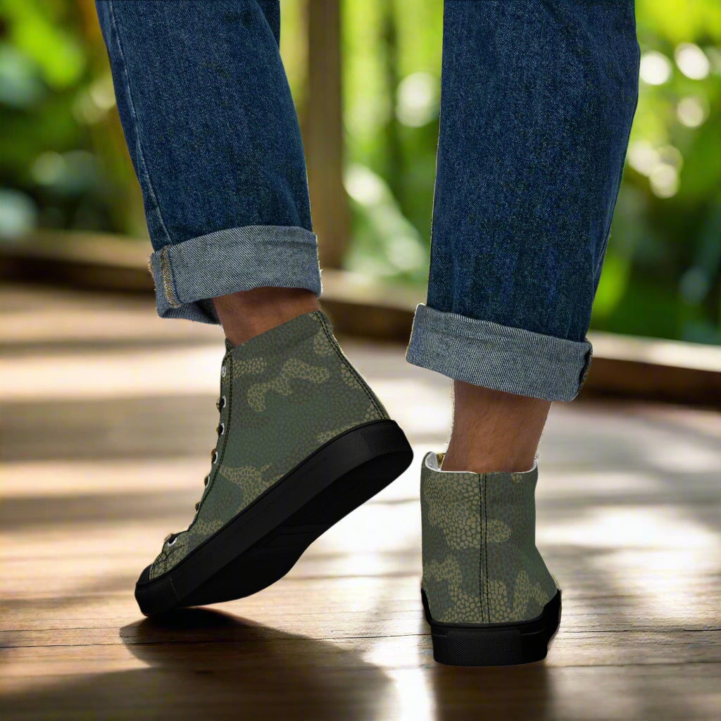 Avid London Camo Mens Hightop Canvas Shoes