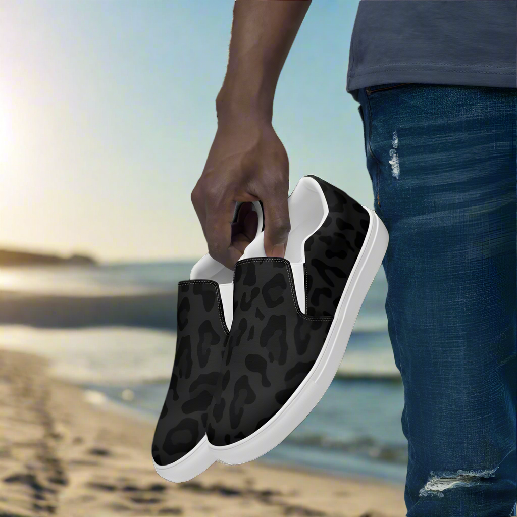 Avid London Cheetah Mens Canvas Shoes