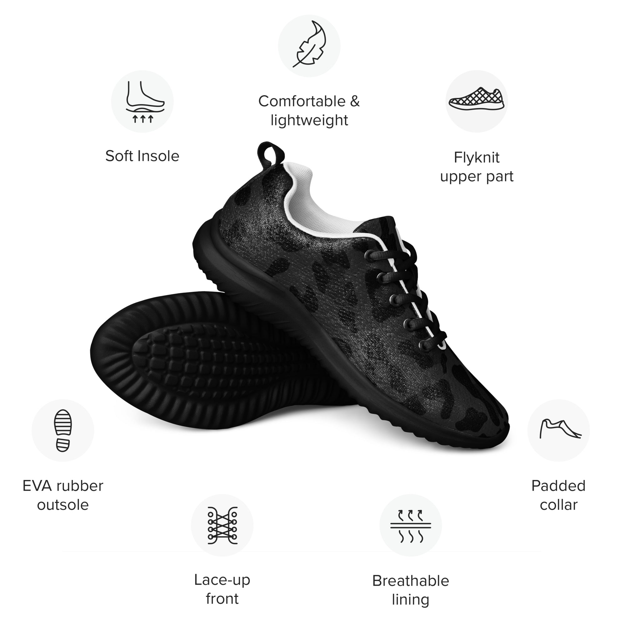 Avid London Cheetah Womens Athletic Shoes (Details)