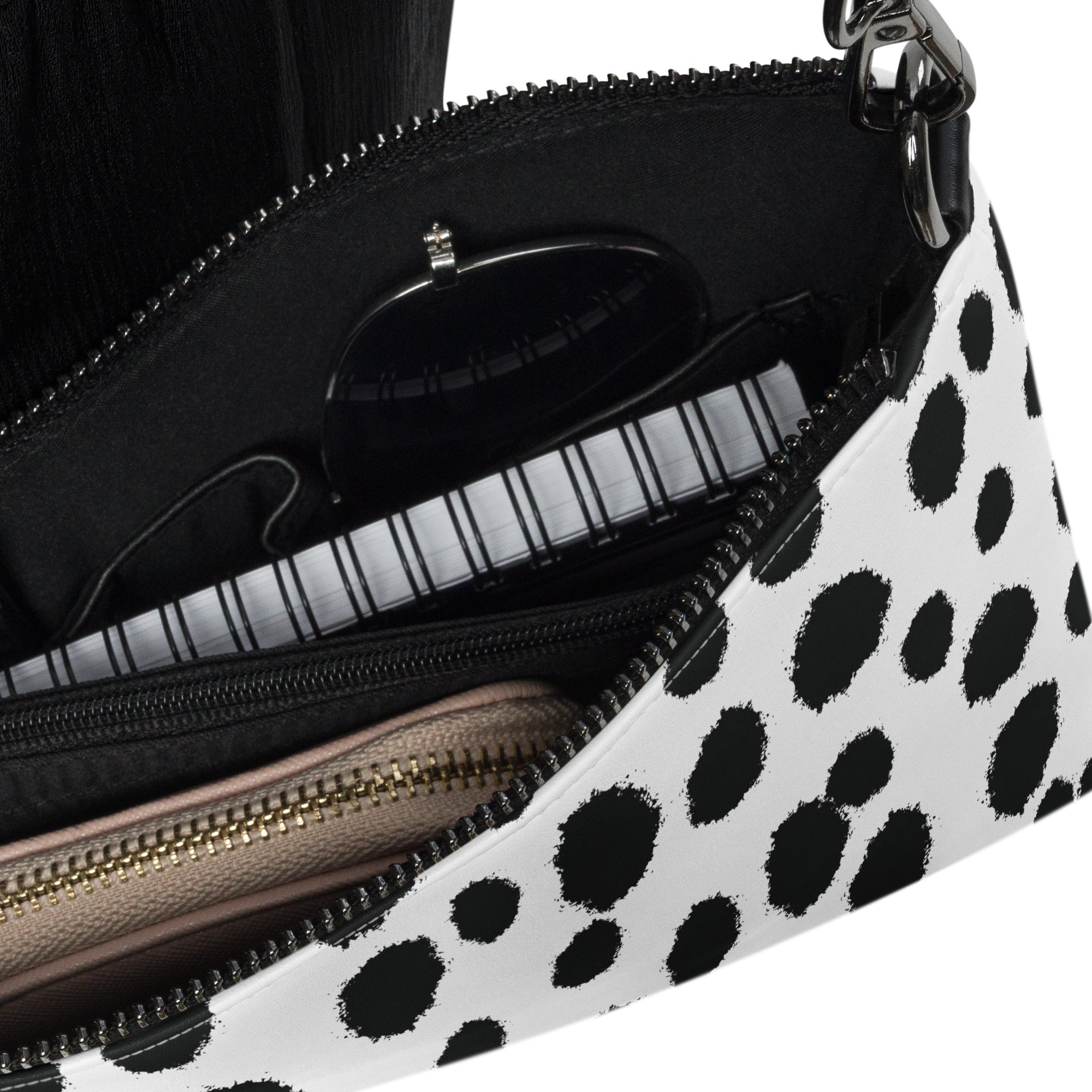 Avid London Dalmatian Crossbody Bag (Interior)