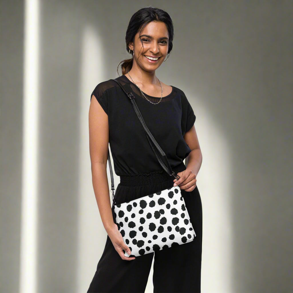 Avid London Dalmatian Crossbody Bag (Long strap)