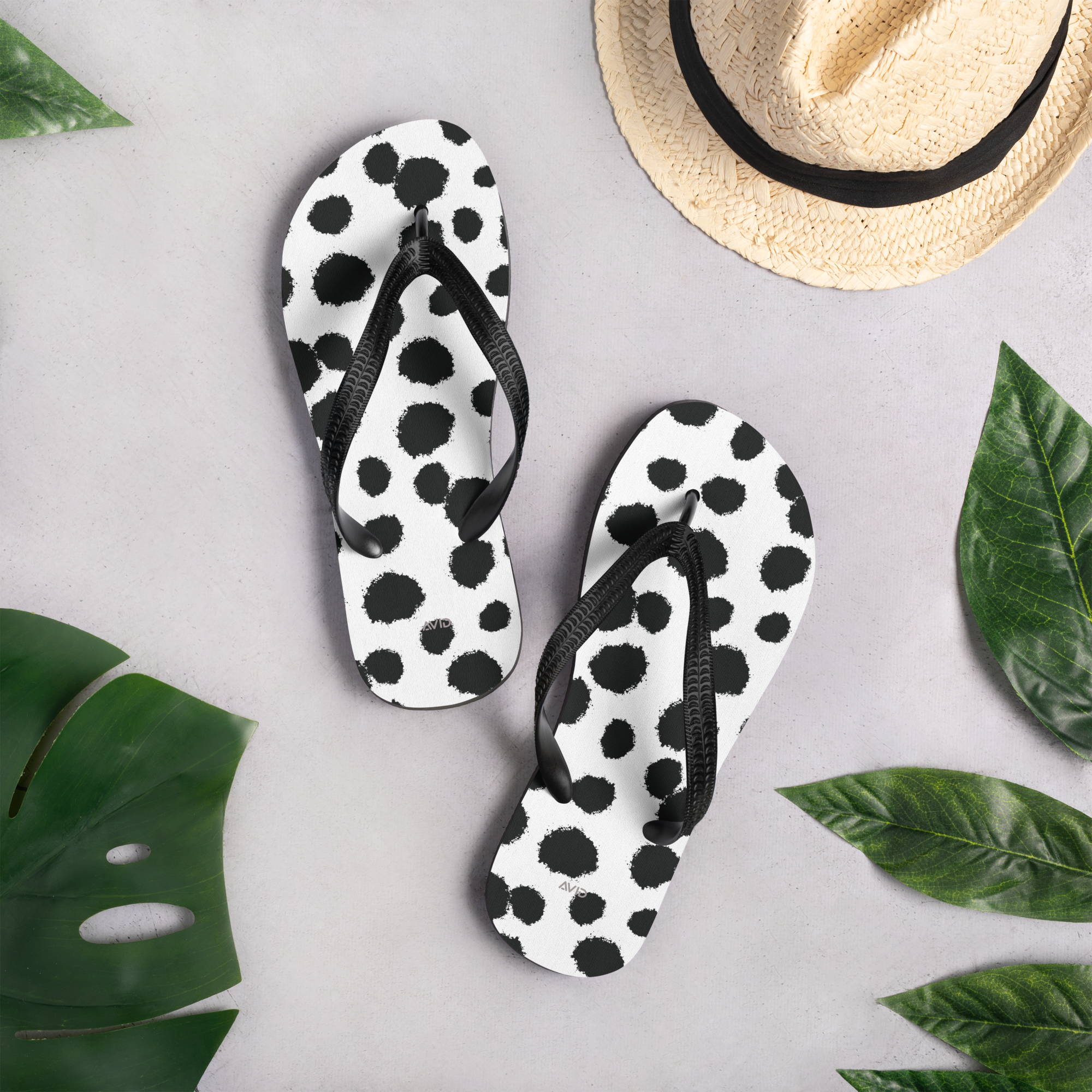 Avid London Dalmatian Flipflops