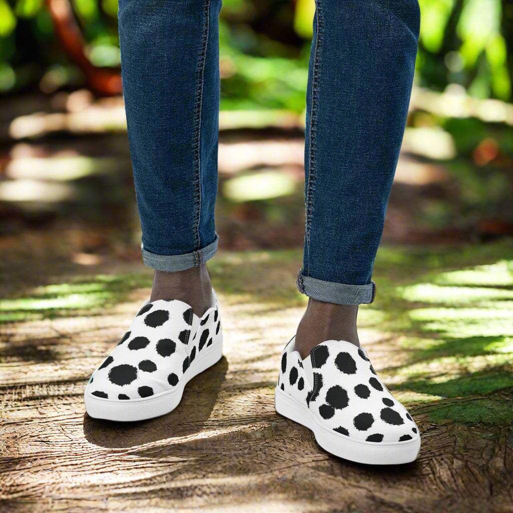 Avid London Dalmatian Mens Canvas Shoes