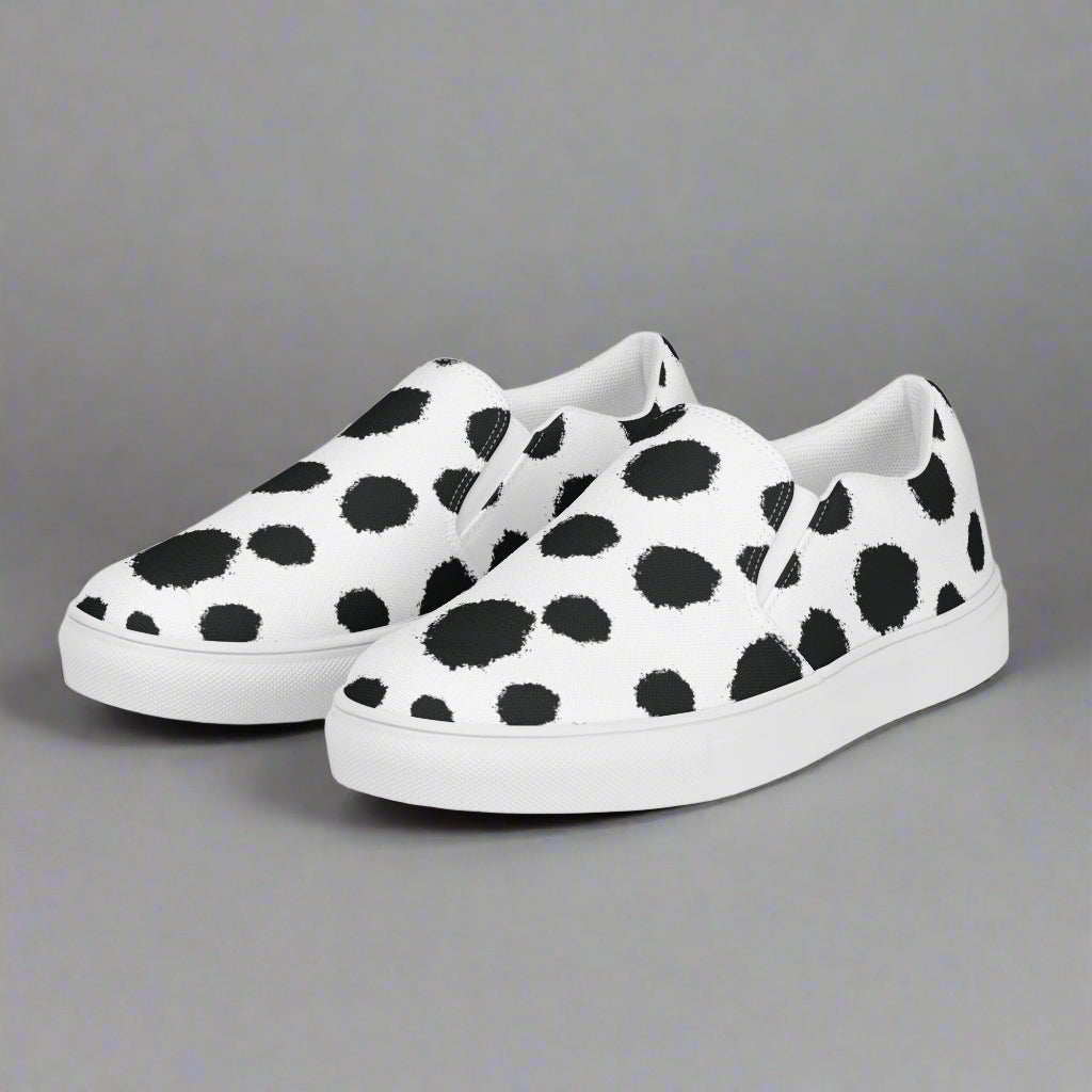 Avid London Dalmatian Mens Canvas Shoes