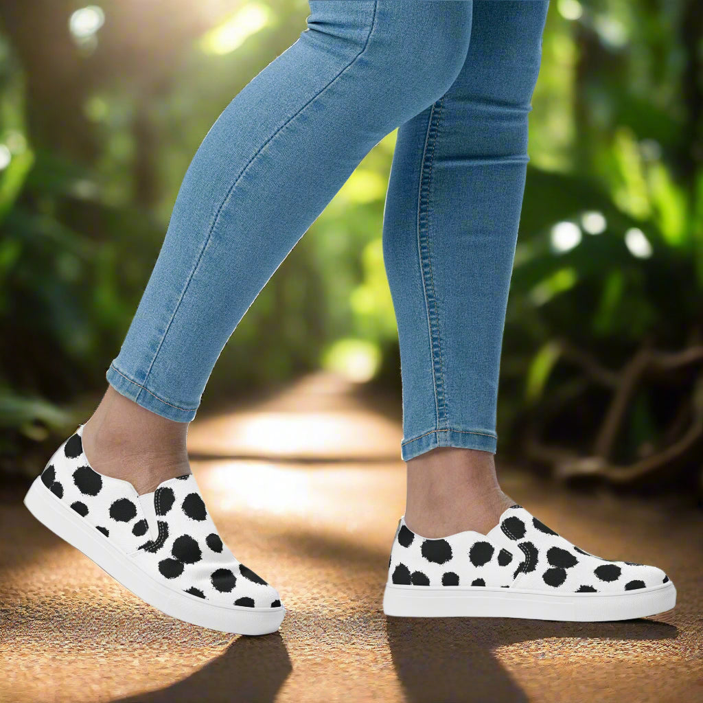 Avid London Dalmatian Womens Canvas Shoes