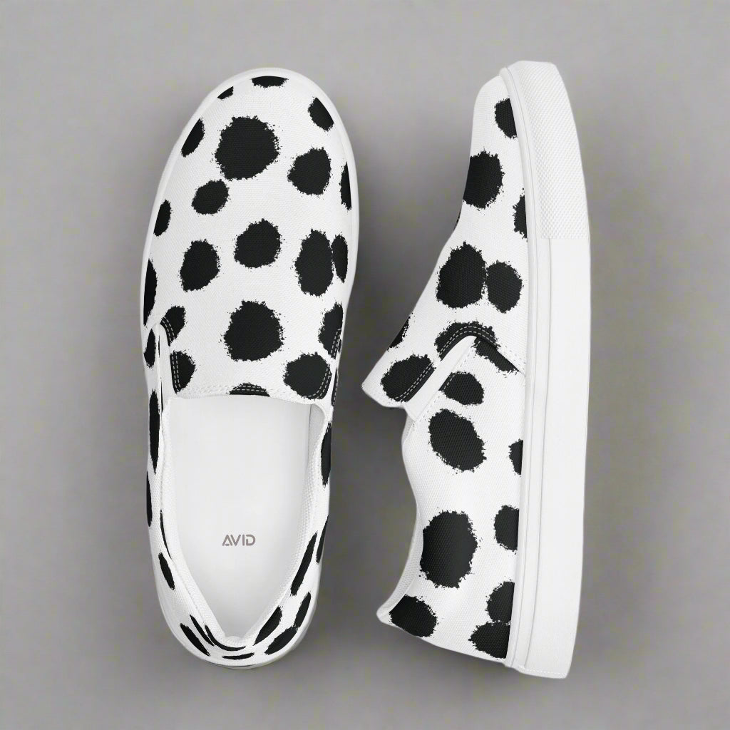 Avid London Dalmatian Womens Canvas Shoes