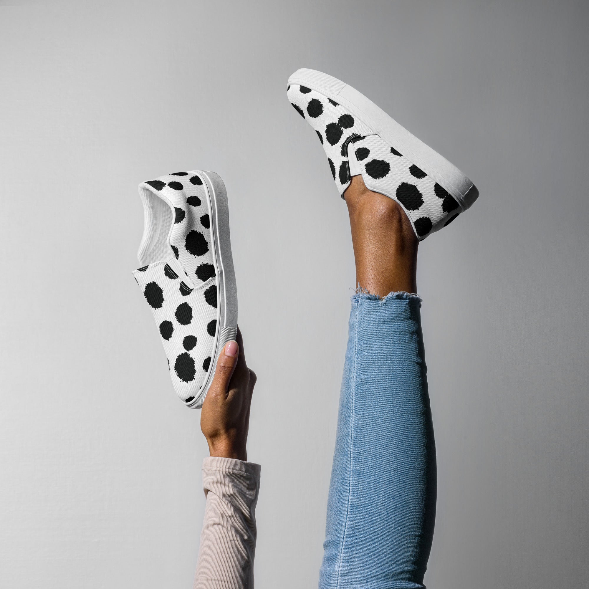 Avid London Dalmatian Womens Canvas Shoes