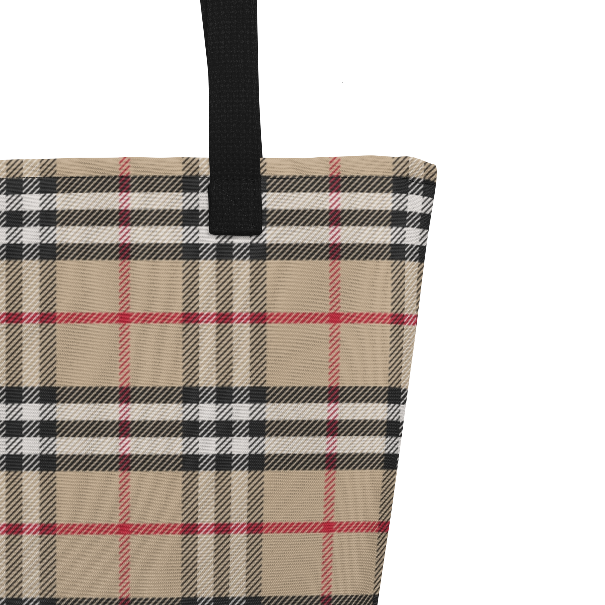 London Check Tote Bag Detail