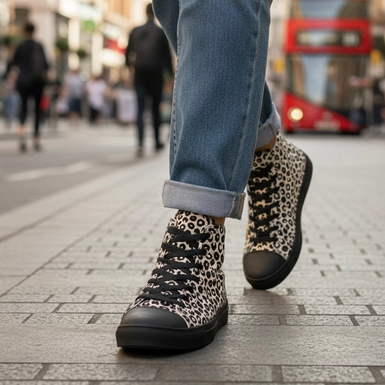 Leopard – High-Top Canvas Shoes – Everyday Support
