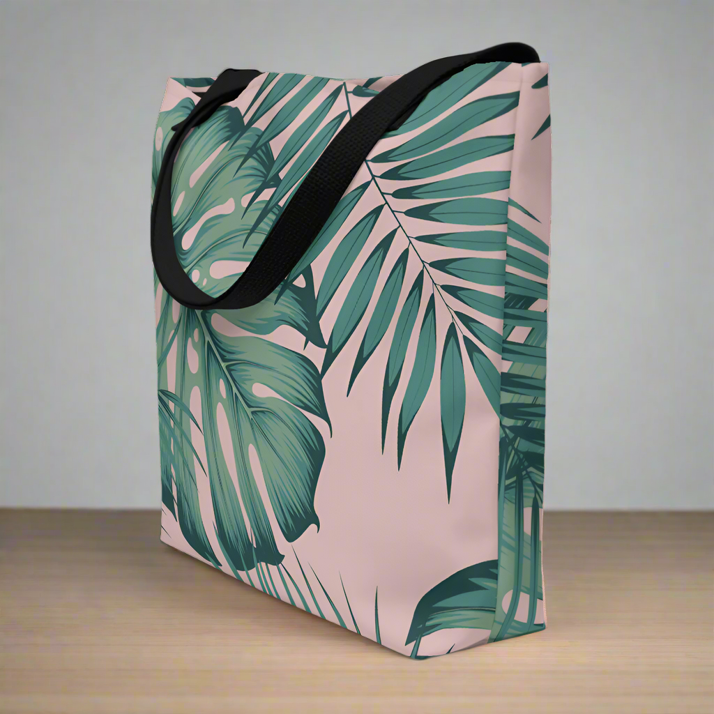 Palm Leaf Large Tote Bag