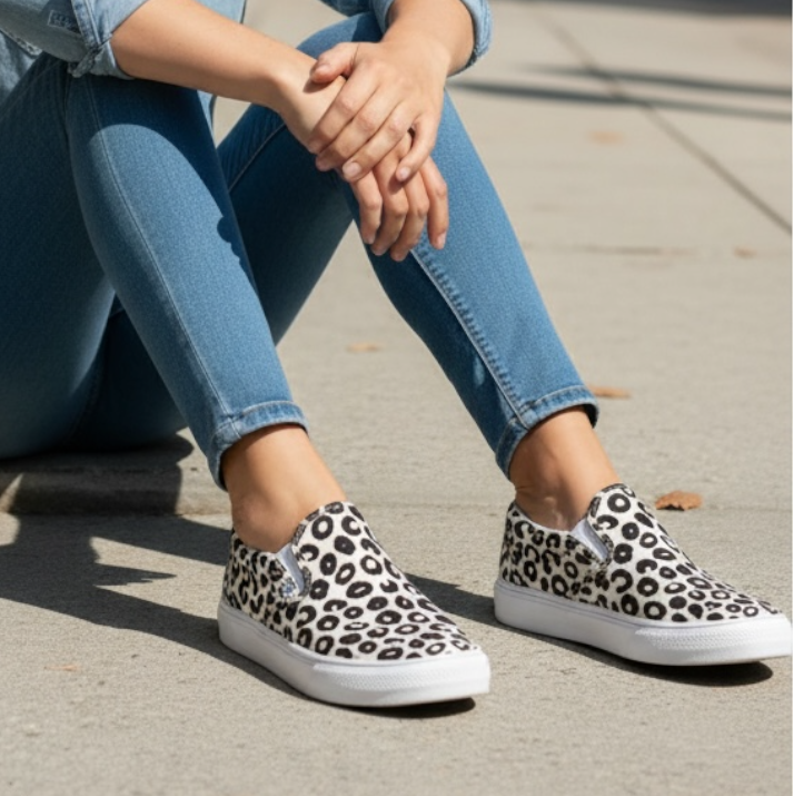 Leopard – Lightweight Slip-On Canvas Shoes