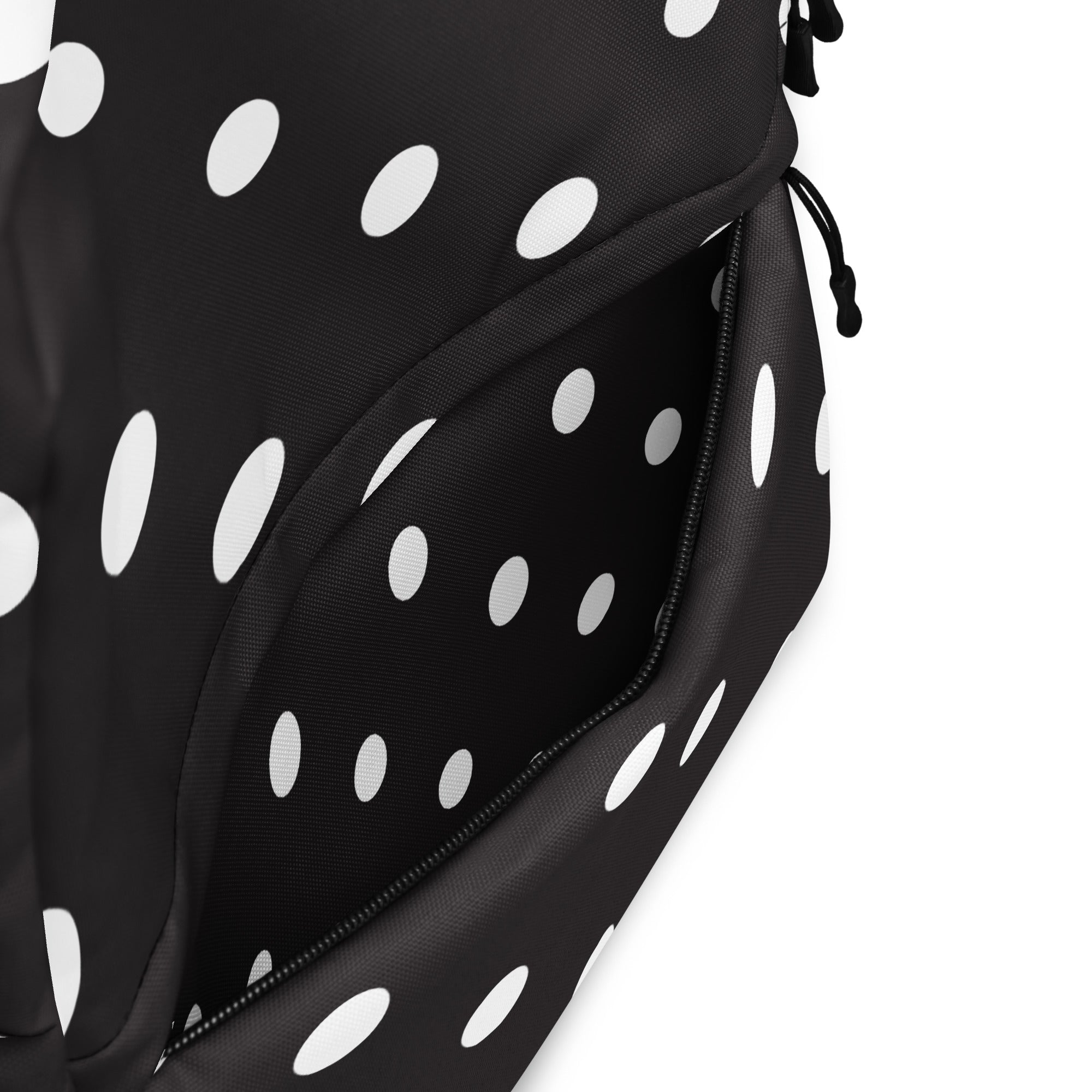 Dotty polkadot backpack pocket