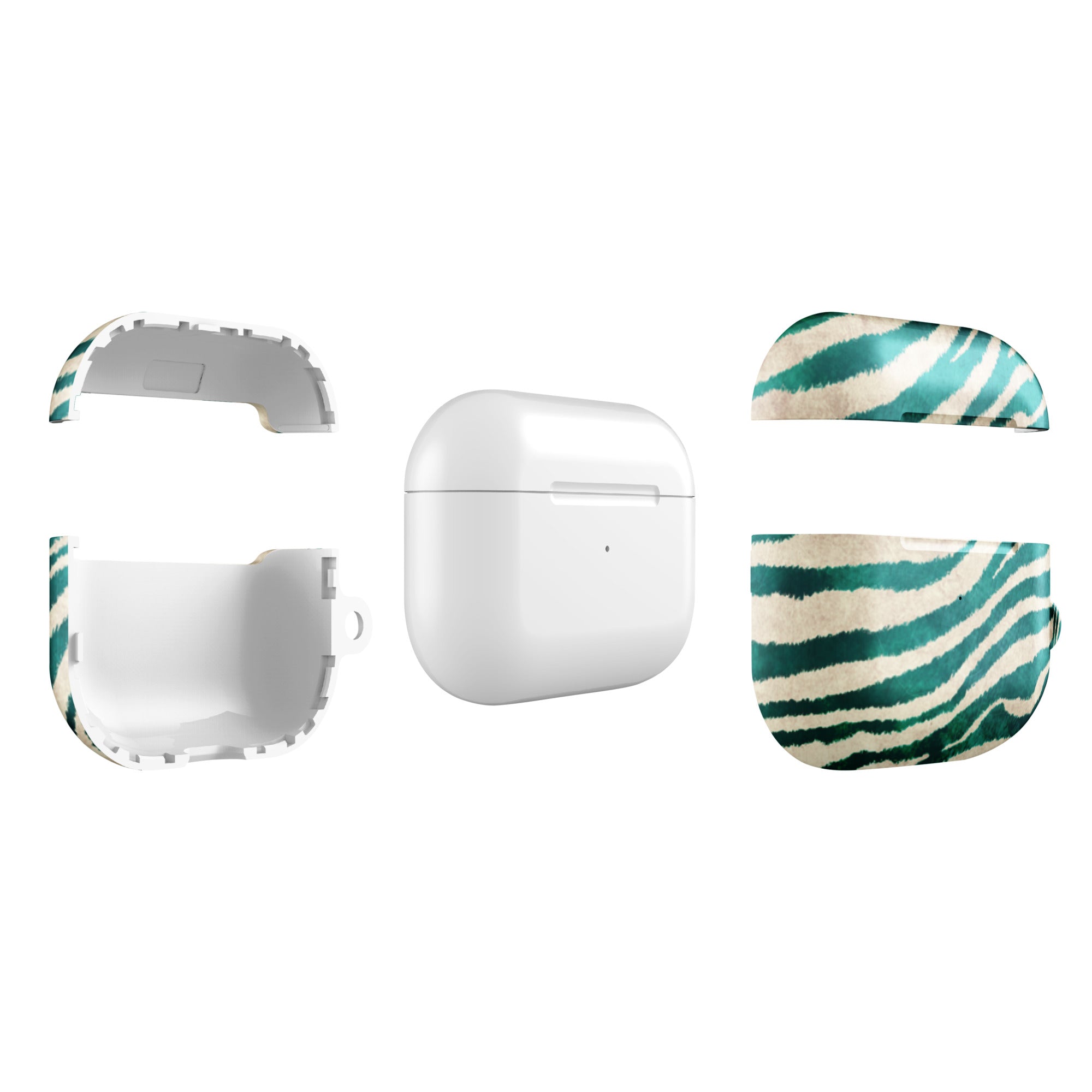 Green Zebra AirPods Case — Scratch & Drop Protection