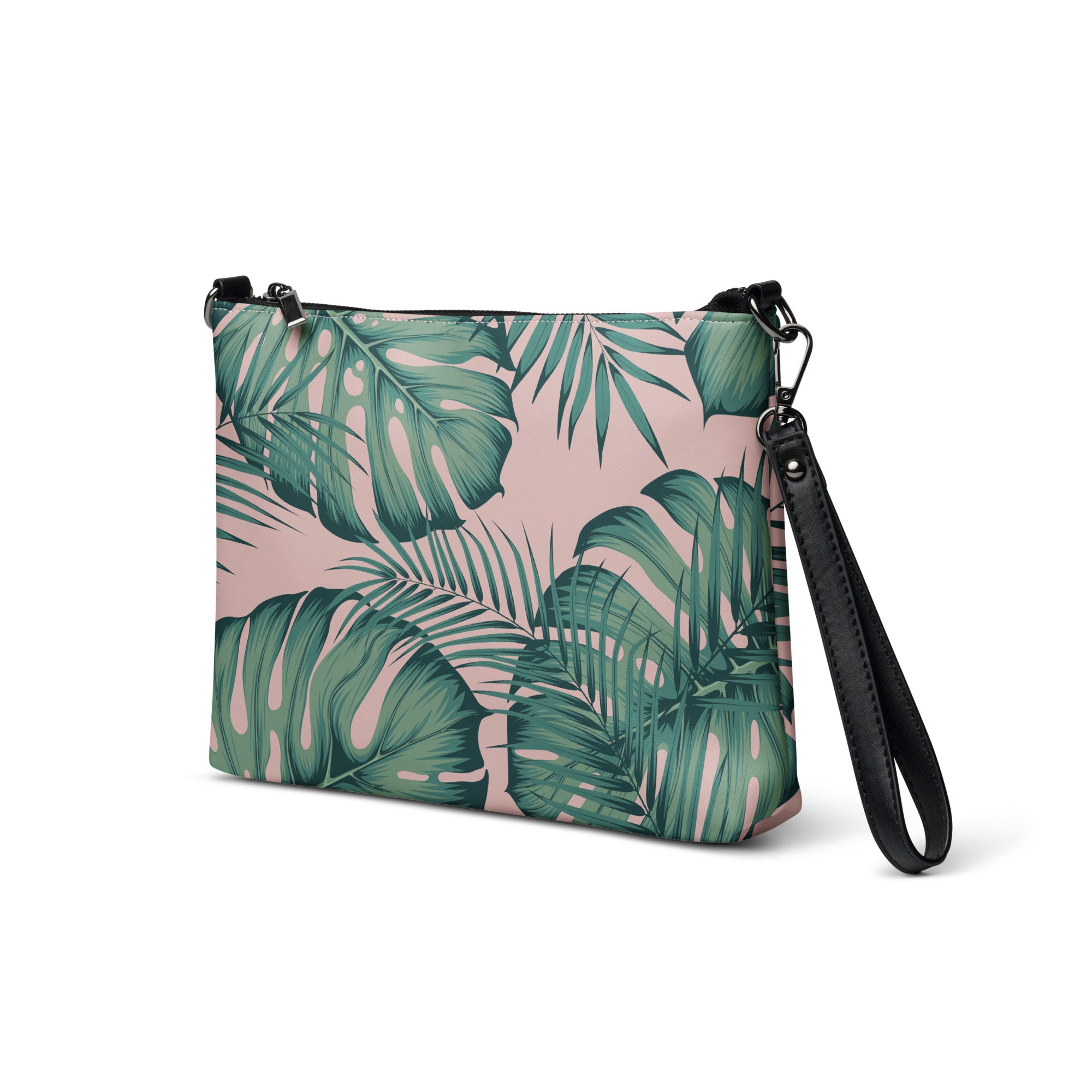 Palm leaf crossbody bag