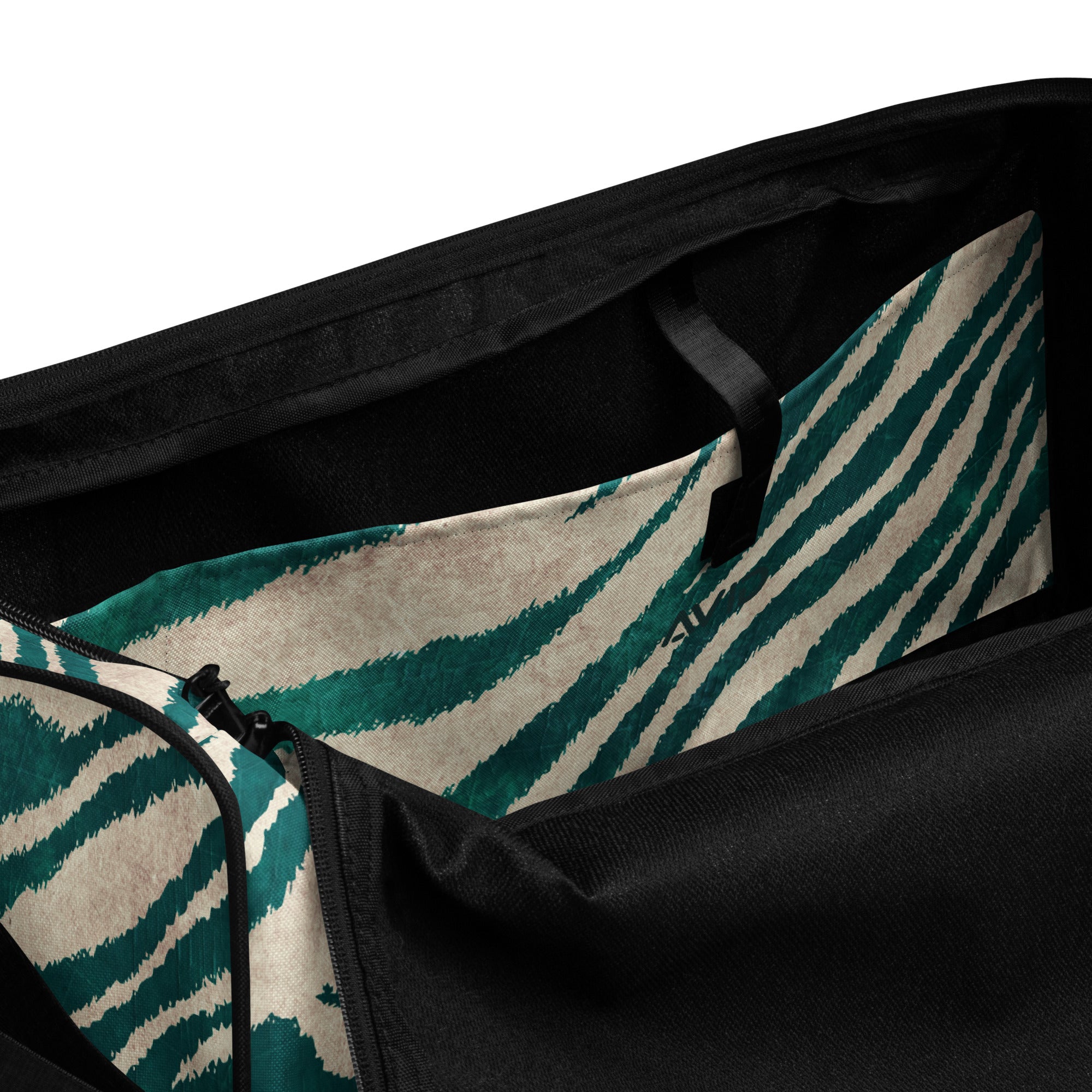 Green Zebra Duffel Bag