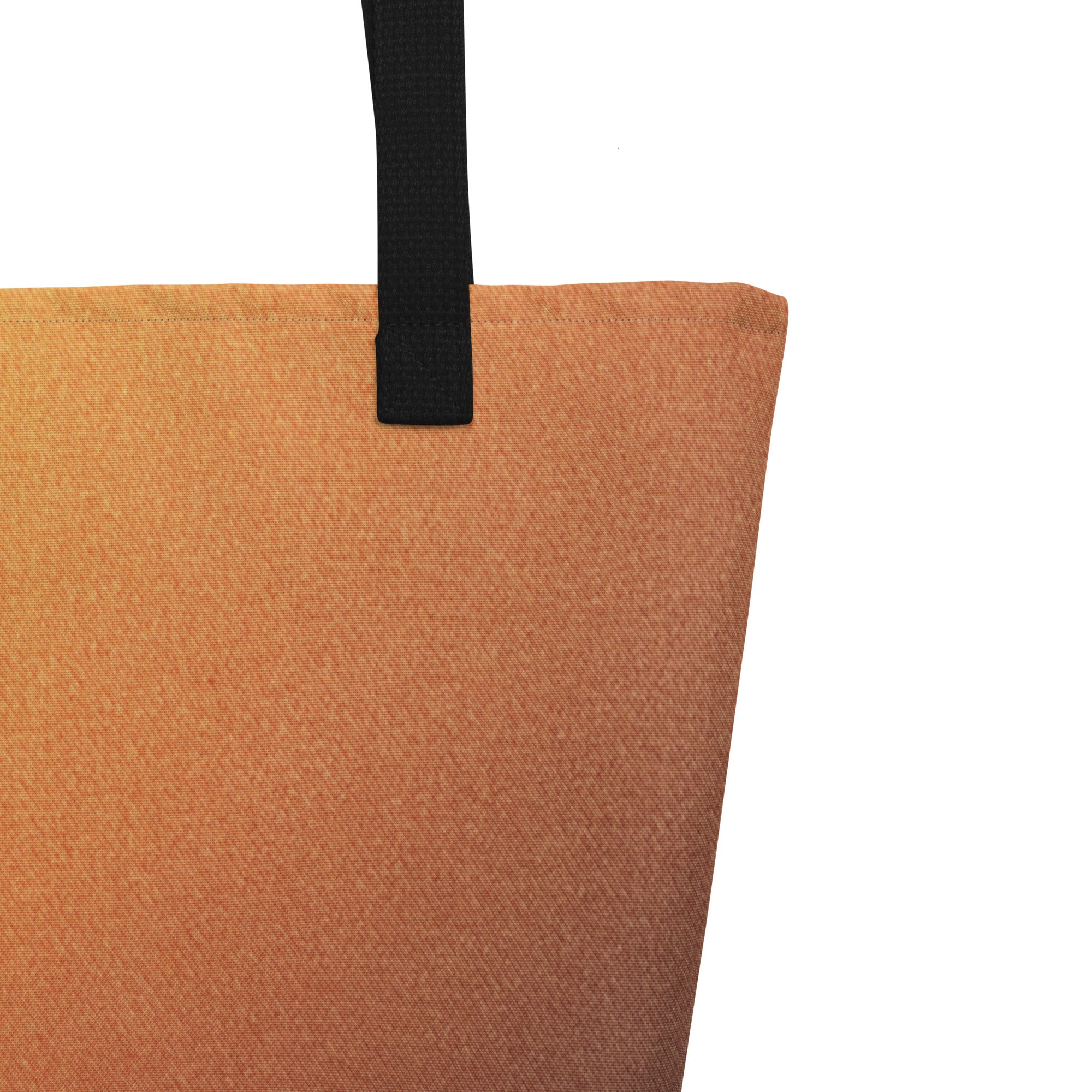 Orange Fade Tote bag close up