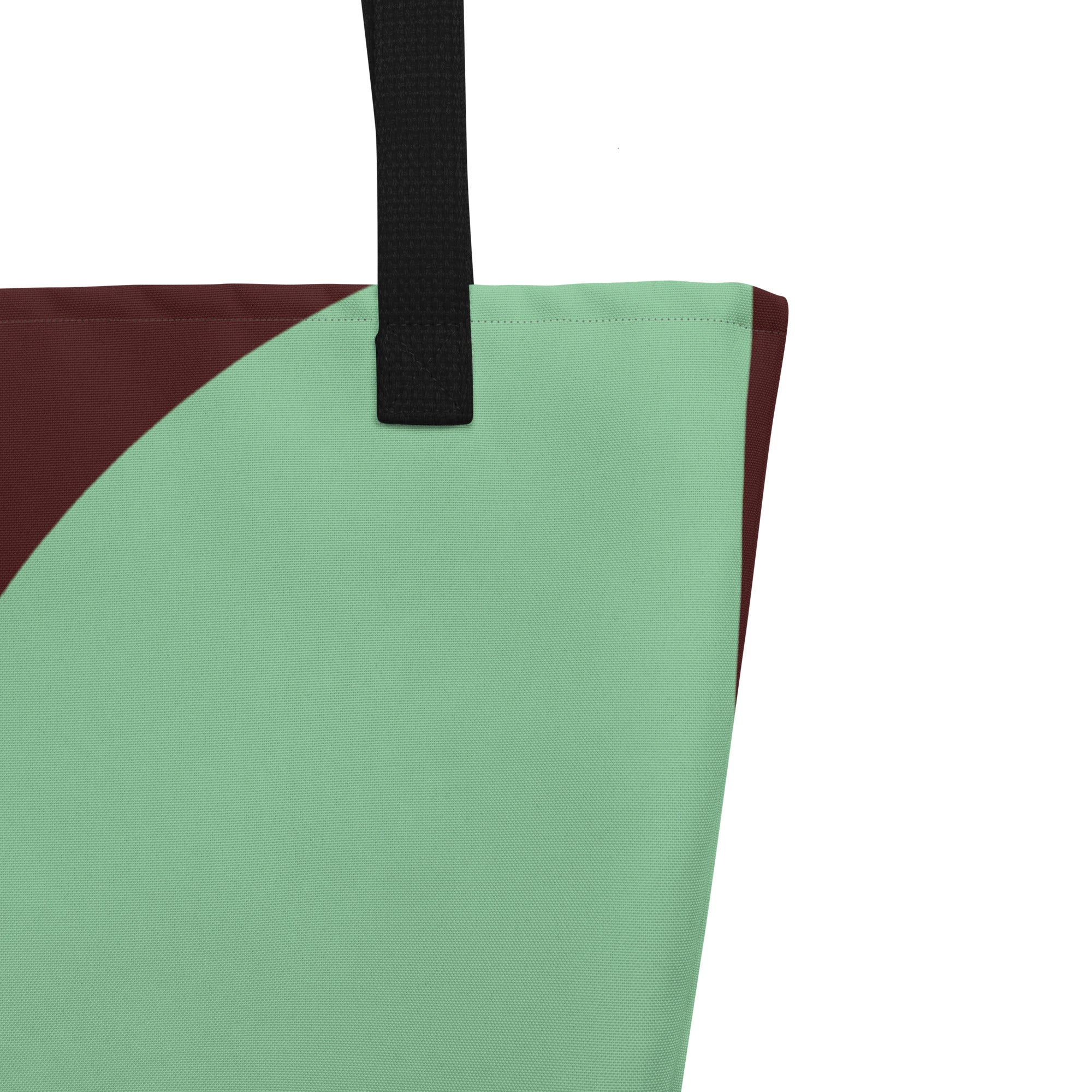 Semi-circle tote close up