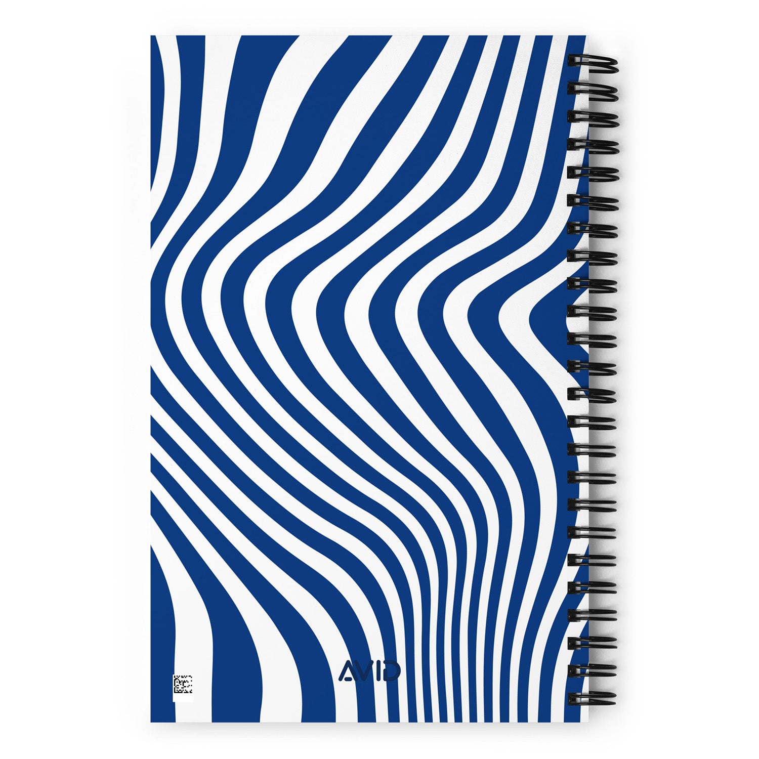 Blue Wave Spiral Notebook Back cover