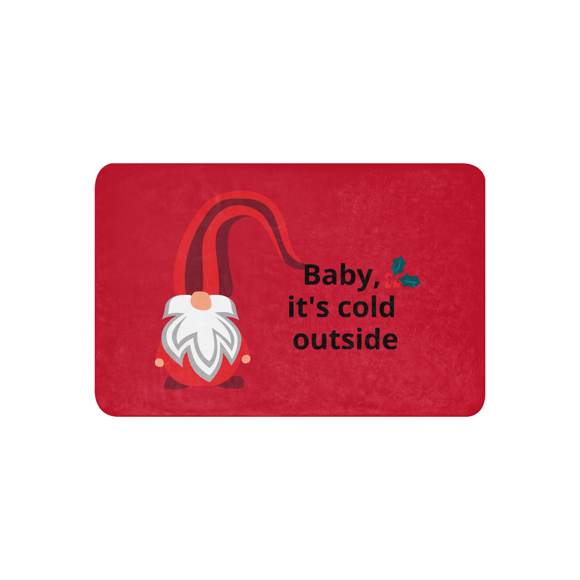 Red Santa Blanket - Sherpa blanket