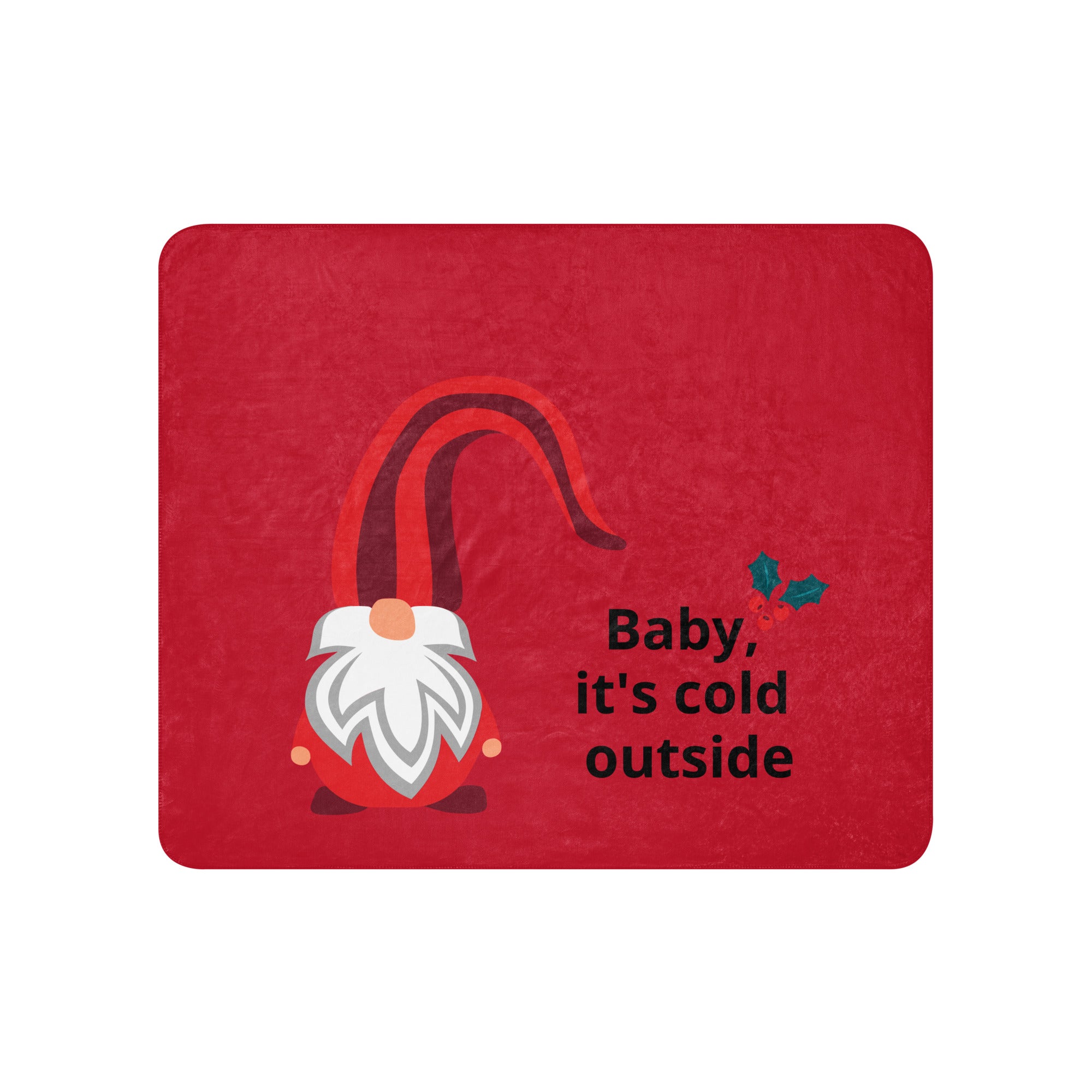 Red Santa Blanket - Sherpa blanket