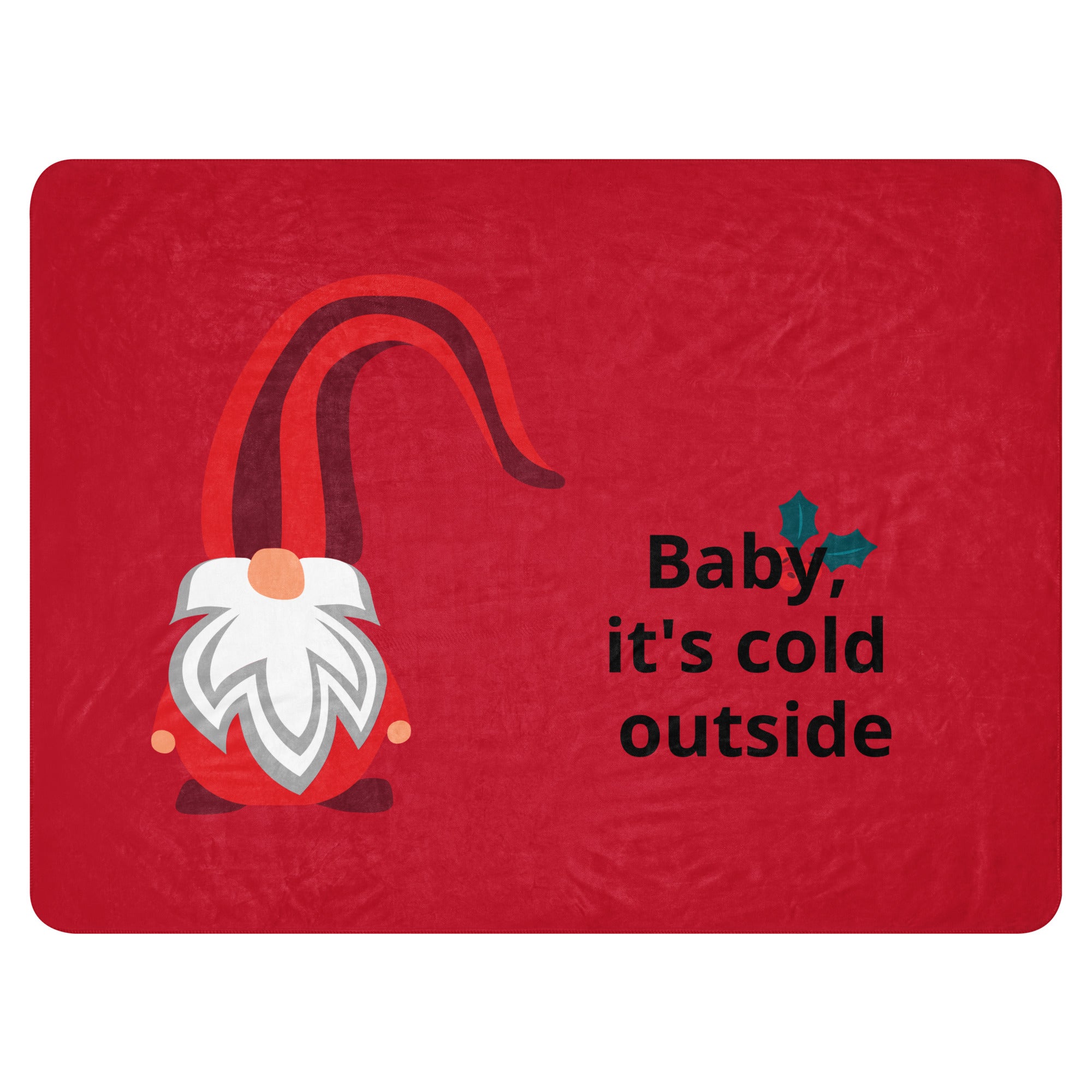 Red Santa Blanket - Sherpa blanket