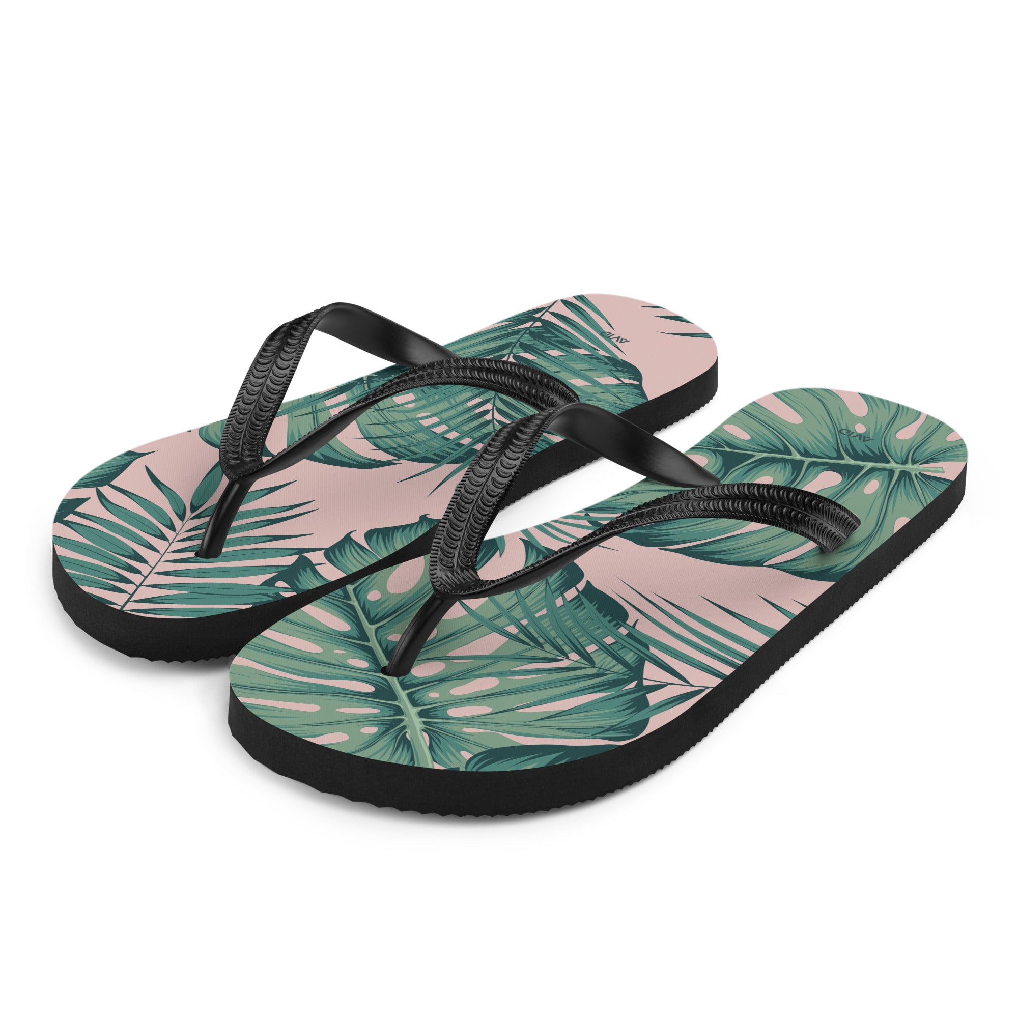 Palm Leaf flip-flops