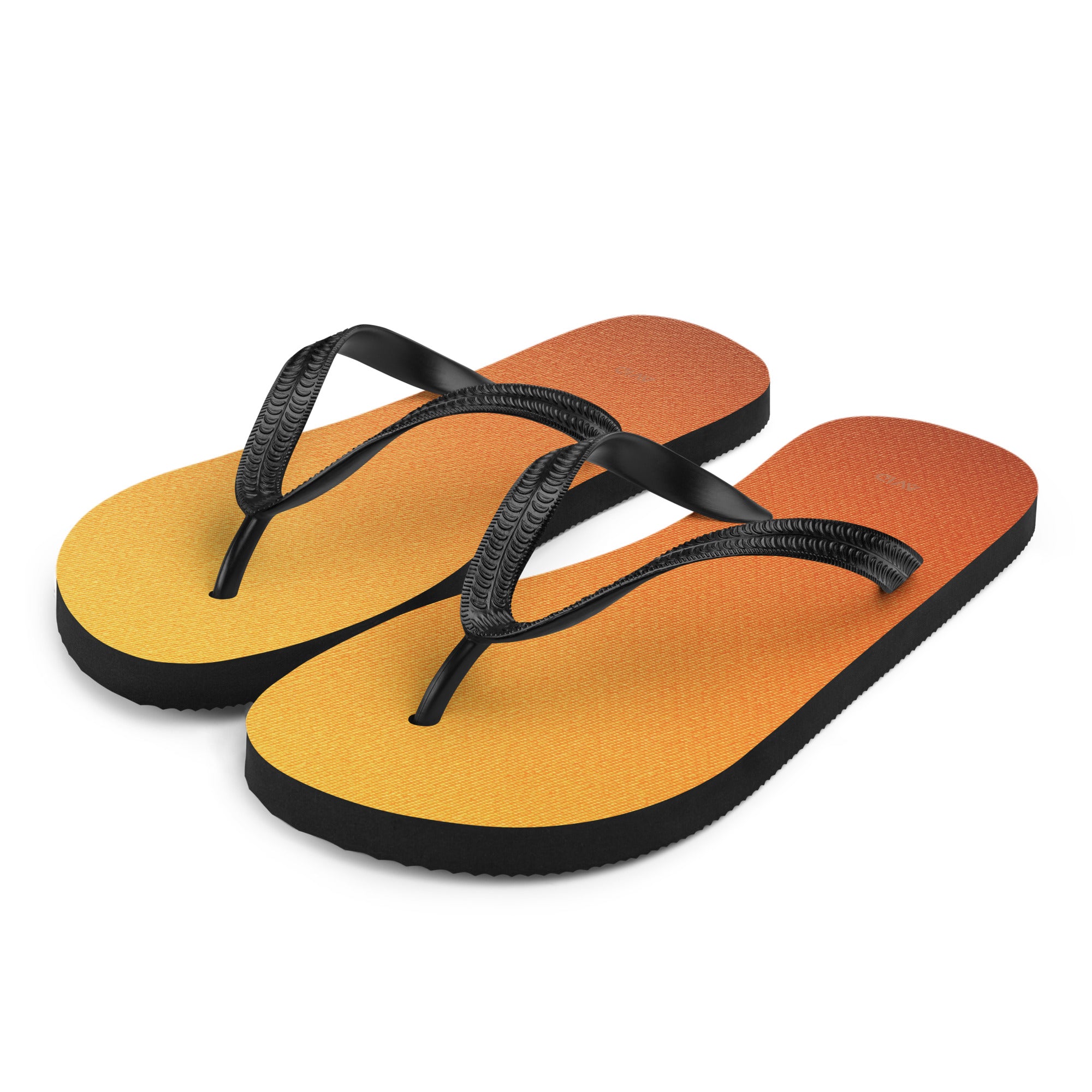 Orange Fade flip-flops