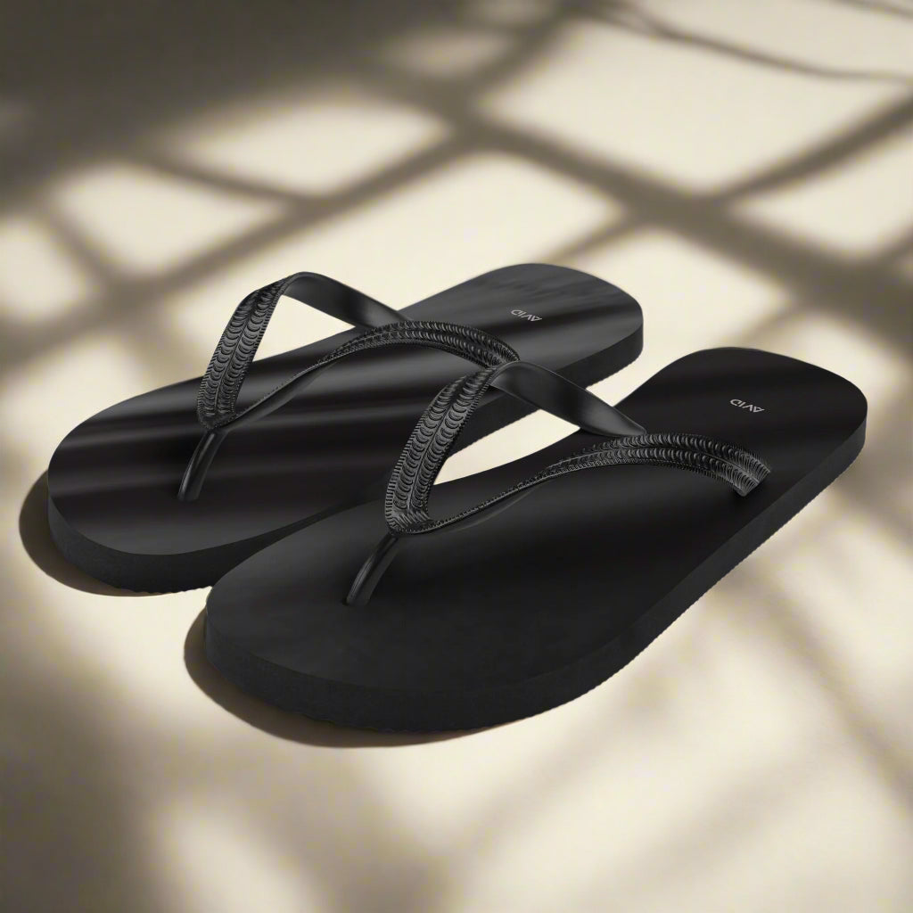 Avid London Black_Fade_Flip_Flops