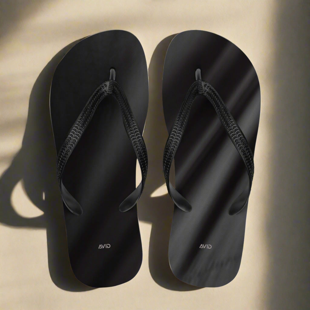 Avid London Black_Fade_Flip_Flops