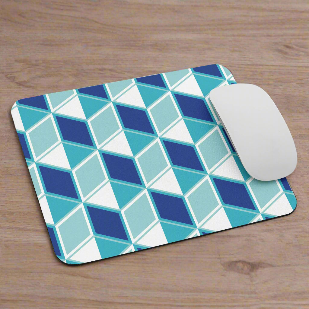 Avid London Blue Cube Mouse Pad