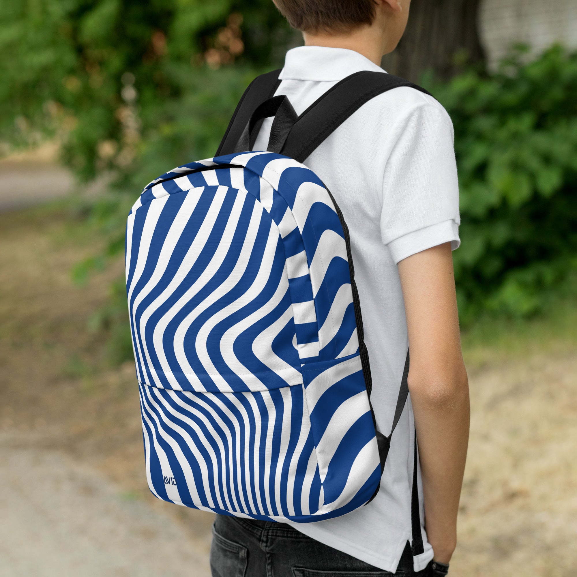 Avid London Blue Wave Backpack Back
