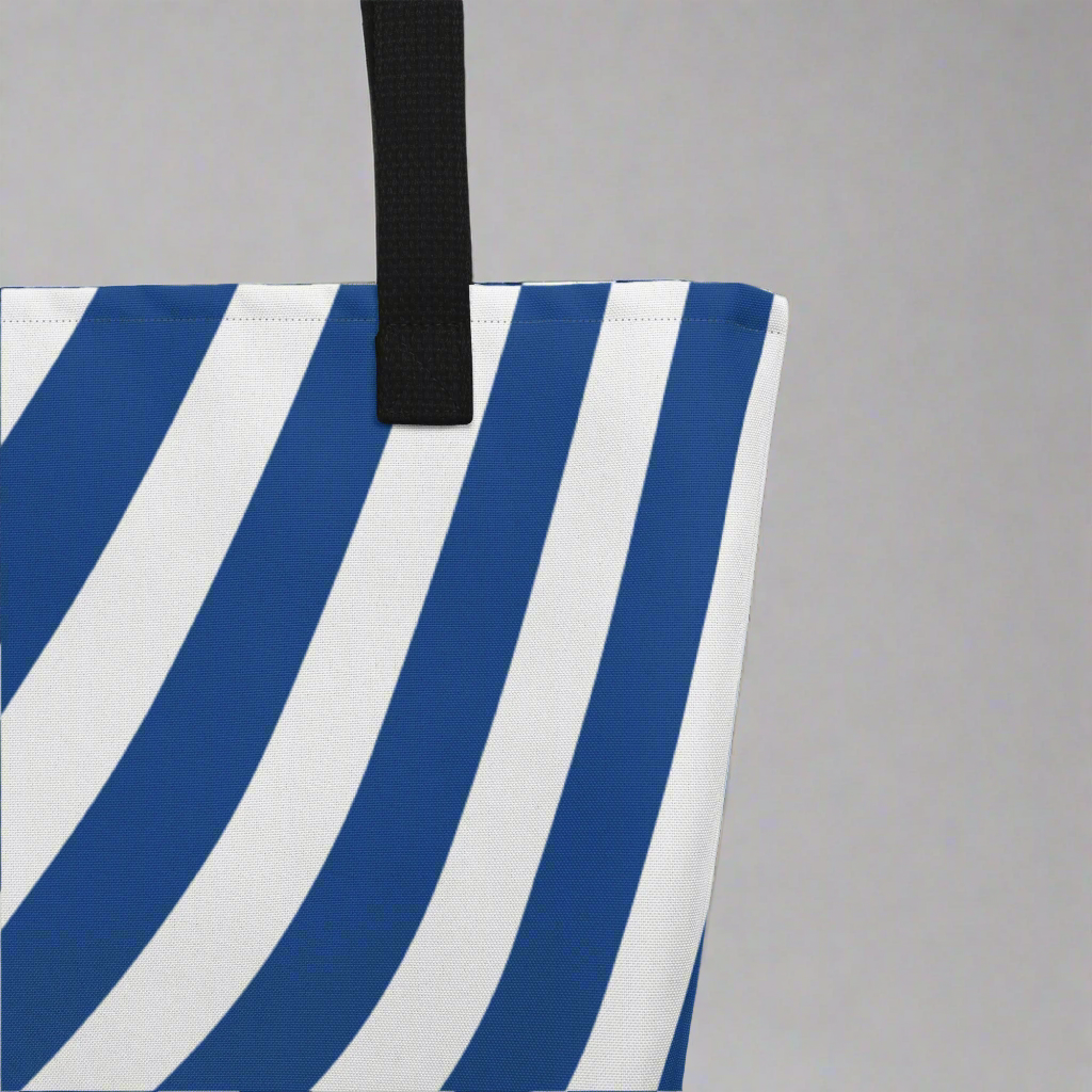 Avid London Blue Wave Large Tote Bag (Detail)