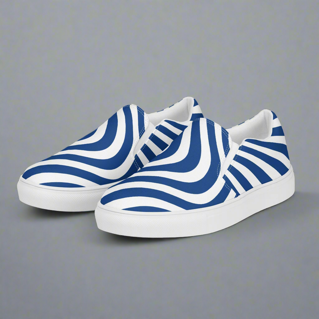 Avid London Blue Wave Mens Canvas Shoes