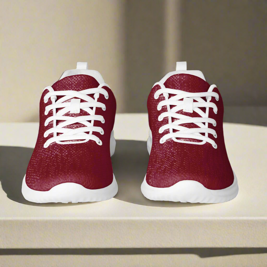 Avid London Burgundy Womens Athletic Shoes White