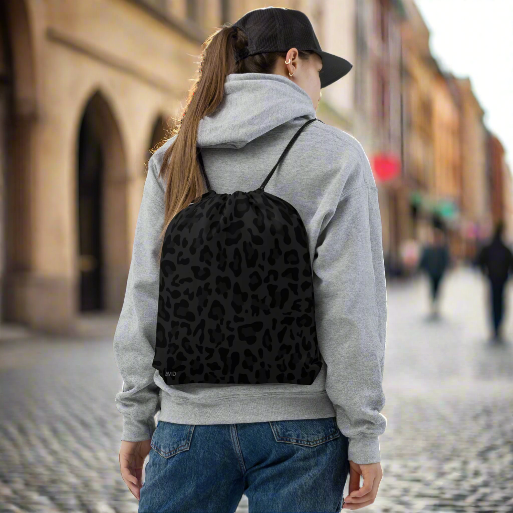 Avid London Cheetah Drawstring Bag
