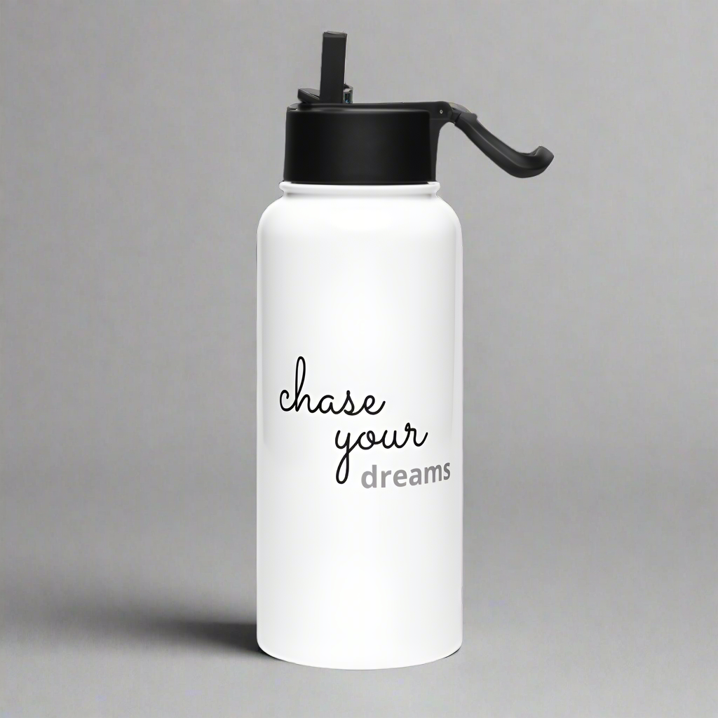 Avid_London_Water_Bottle_with_slogan-chase_your_dreams