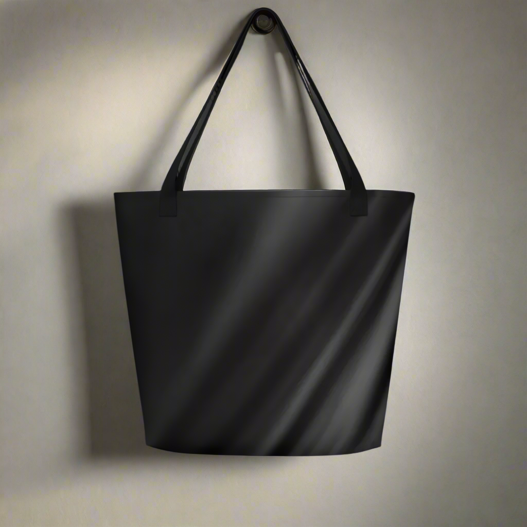 Black Fade Large Tote Bag