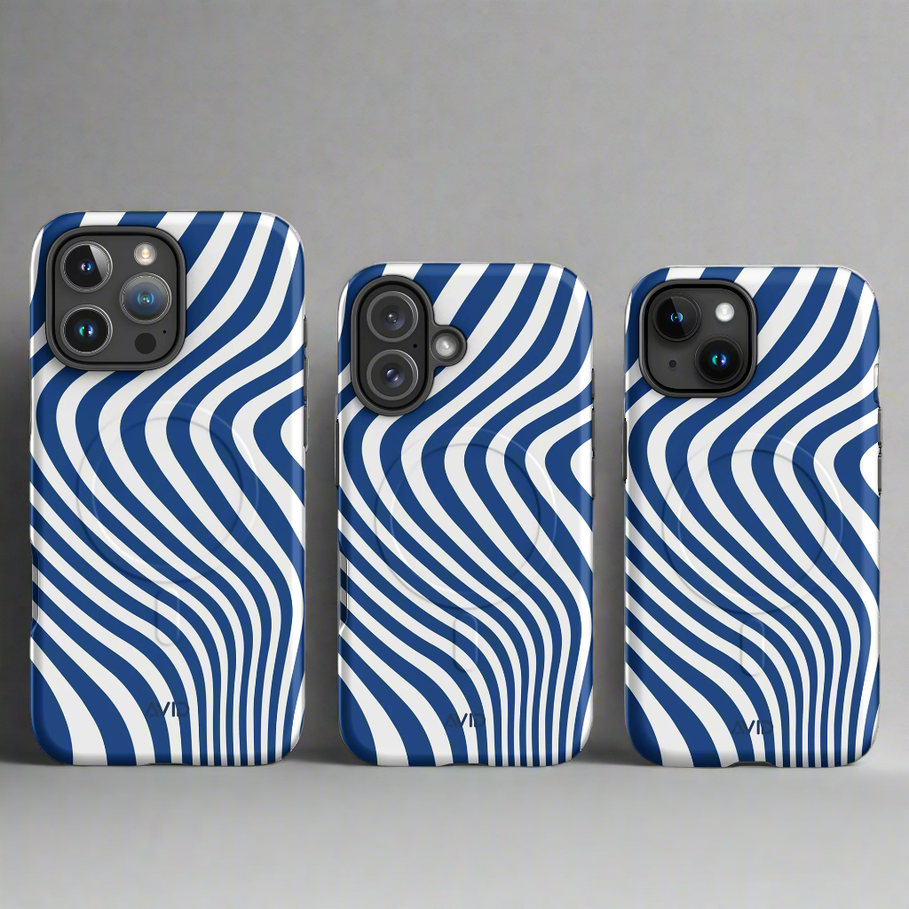 Blue Wave Print iPhone Magsavfe Collection