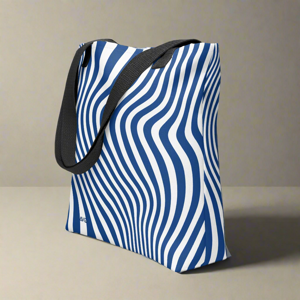 Blue Wave Small Tote Bag